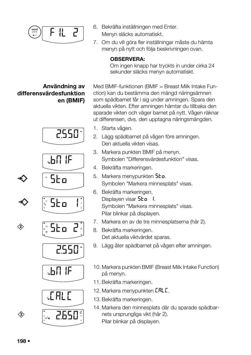 Are), Sning av, Service/omkalibre | Seca 376 User Manual | Page 198 / 401