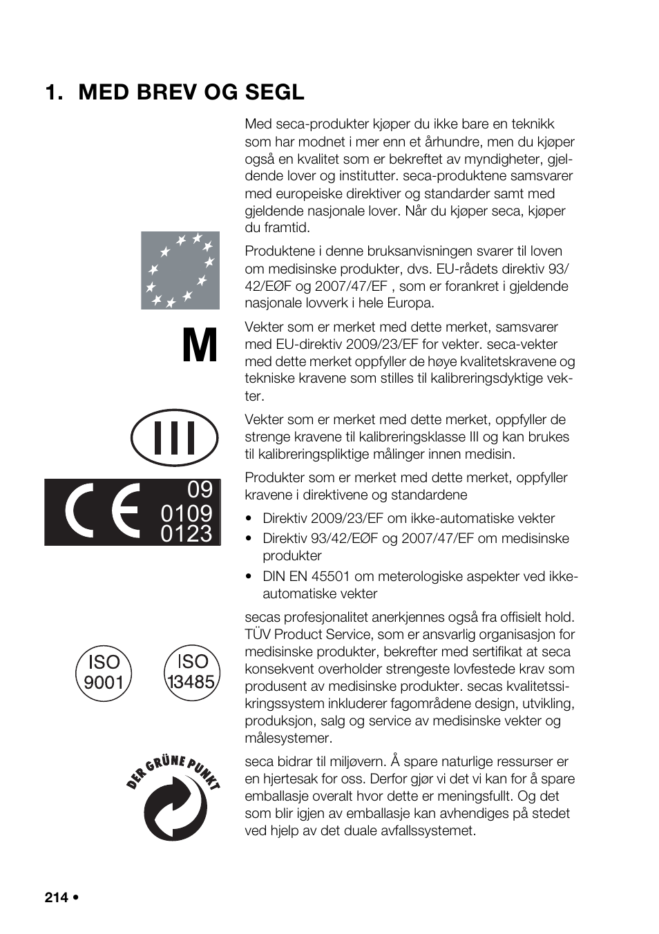 Med brev og segl | Seca 376 User Manual | Page 214 / 401