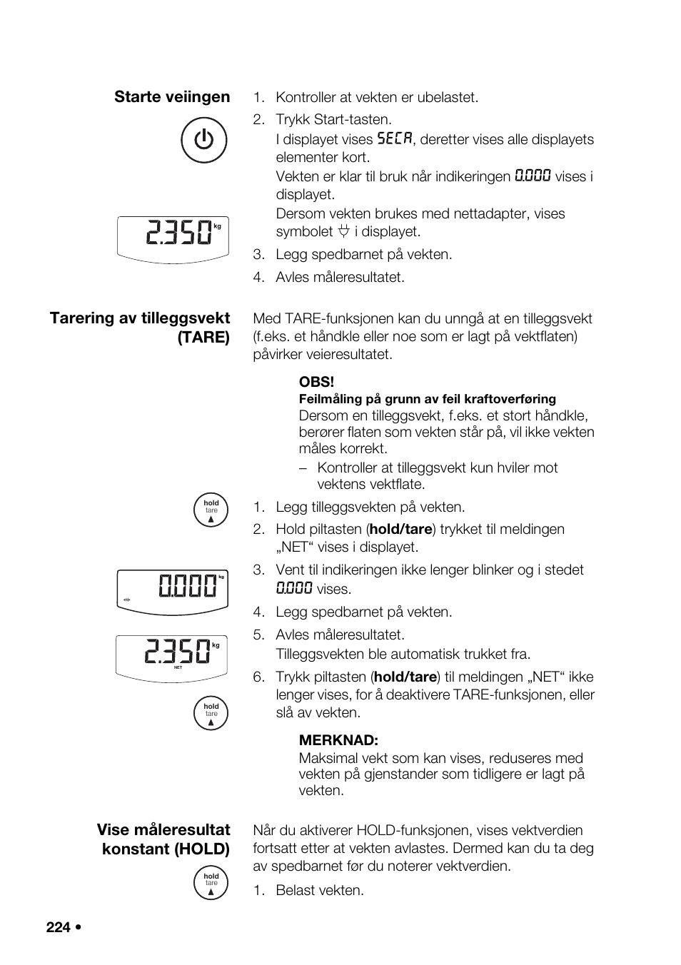 Eplaten, Vekten i, Gruppe | Ette trådlø | Seca 376 User Manual | Page 224 / 401