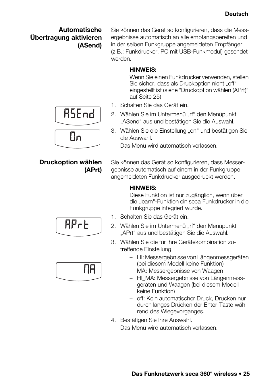 Seca 360 | Seca 376 User Manual | Page 25 / 401