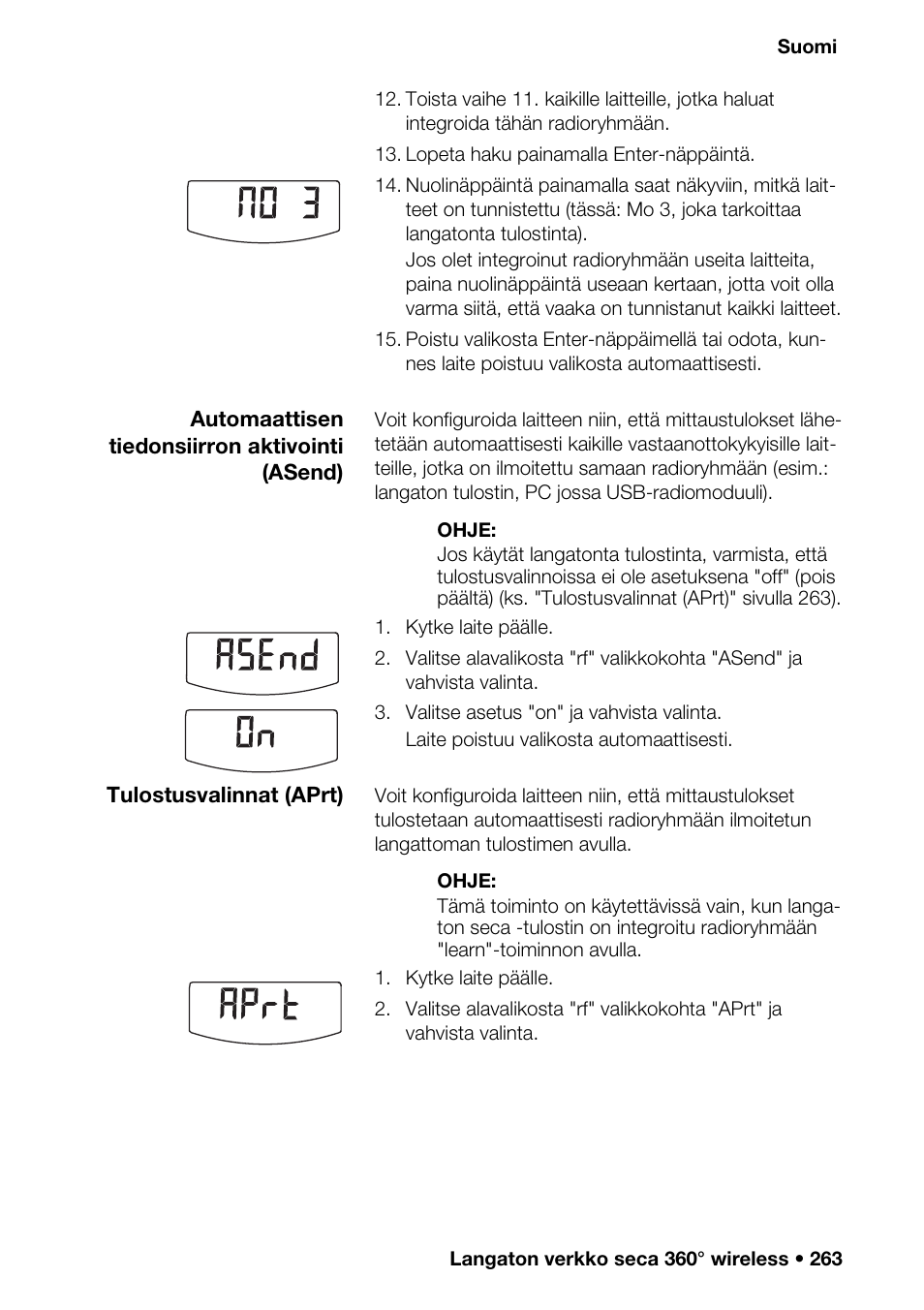 Reset) | Seca 376 User Manual | Page 263 / 401