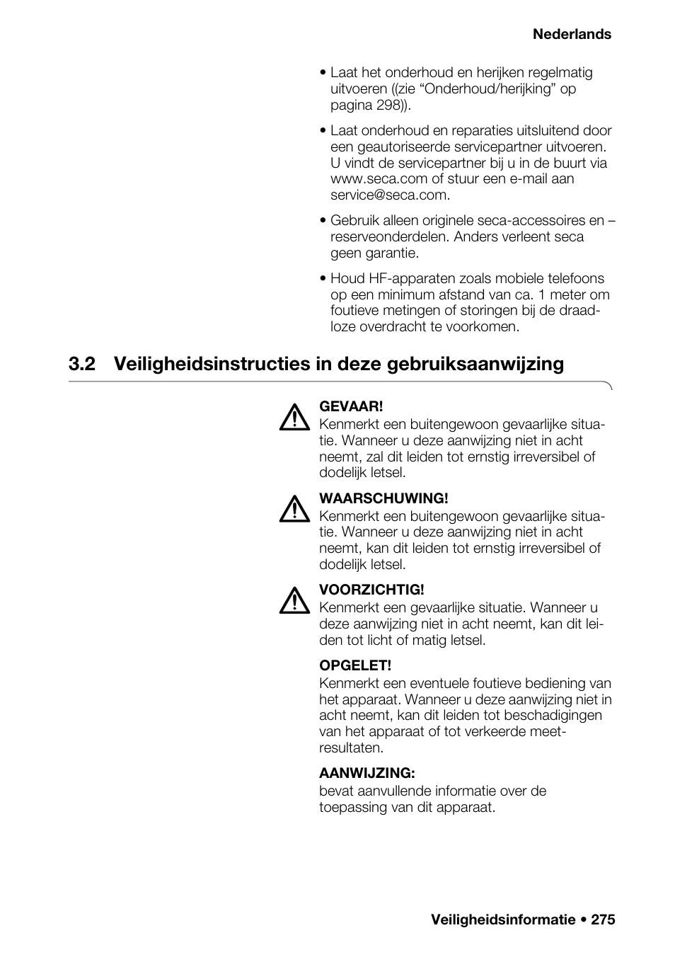 Pgave | Seca 376 User Manual | Page 275 / 401