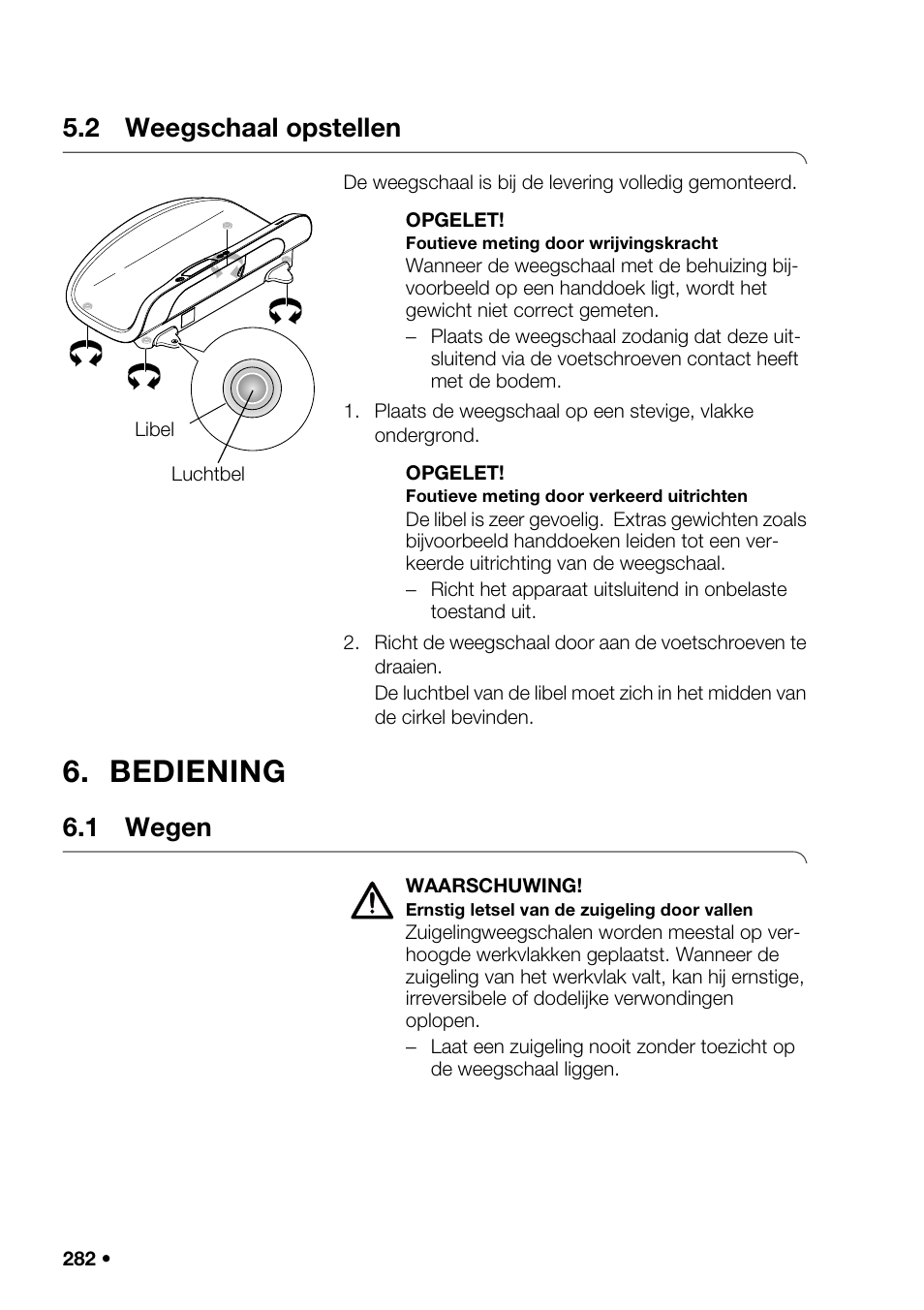2 weegschaal opstellen, Bediening, 1 wegen | Et display, Peplaatje, 1 in, Adloz, Pparaatherk | Seca 376 User Manual | Page 282 / 401