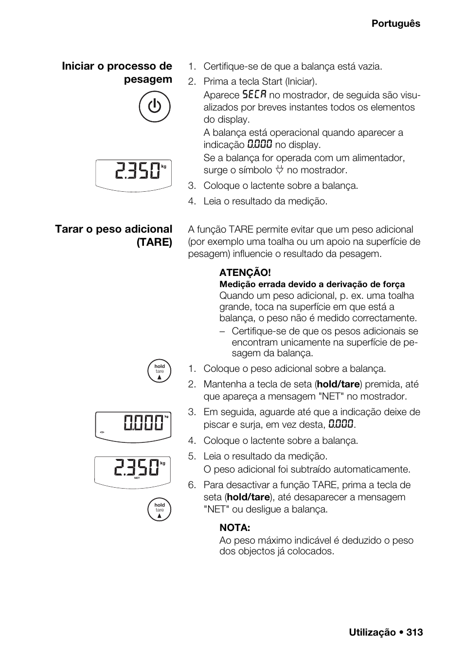 Comunicação, Activar a transm | Seca 376 User Manual | Page 313 / 401