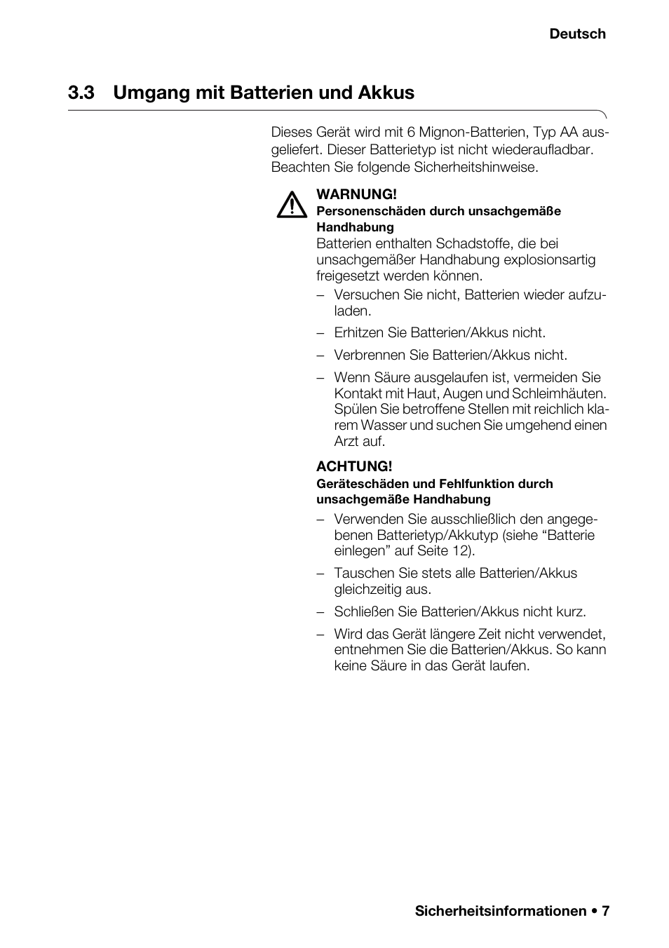 3 umgang mit batterien und akkus, Nkti | Seca 376 User Manual | Page 7 / 401