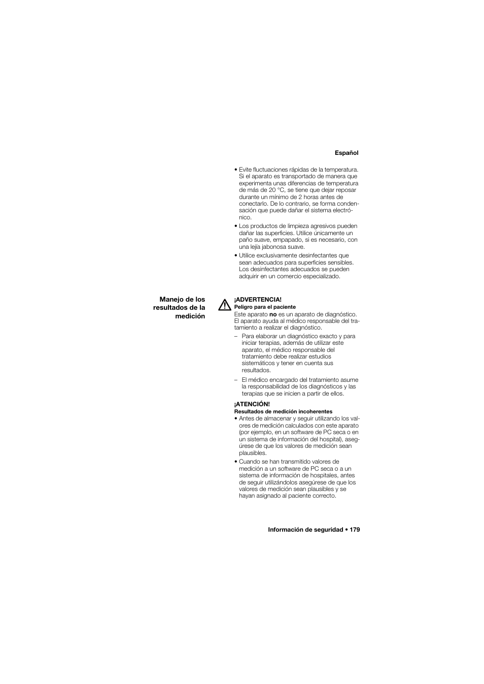 Manejo de los resultados de la medición | Seca 757 User Manual | Page 179 / 307