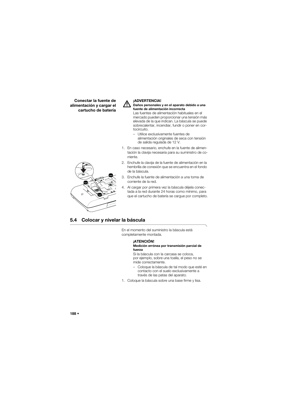 4 colocar y nivelar la báscula | Seca 757 User Manual | Page 188 / 307