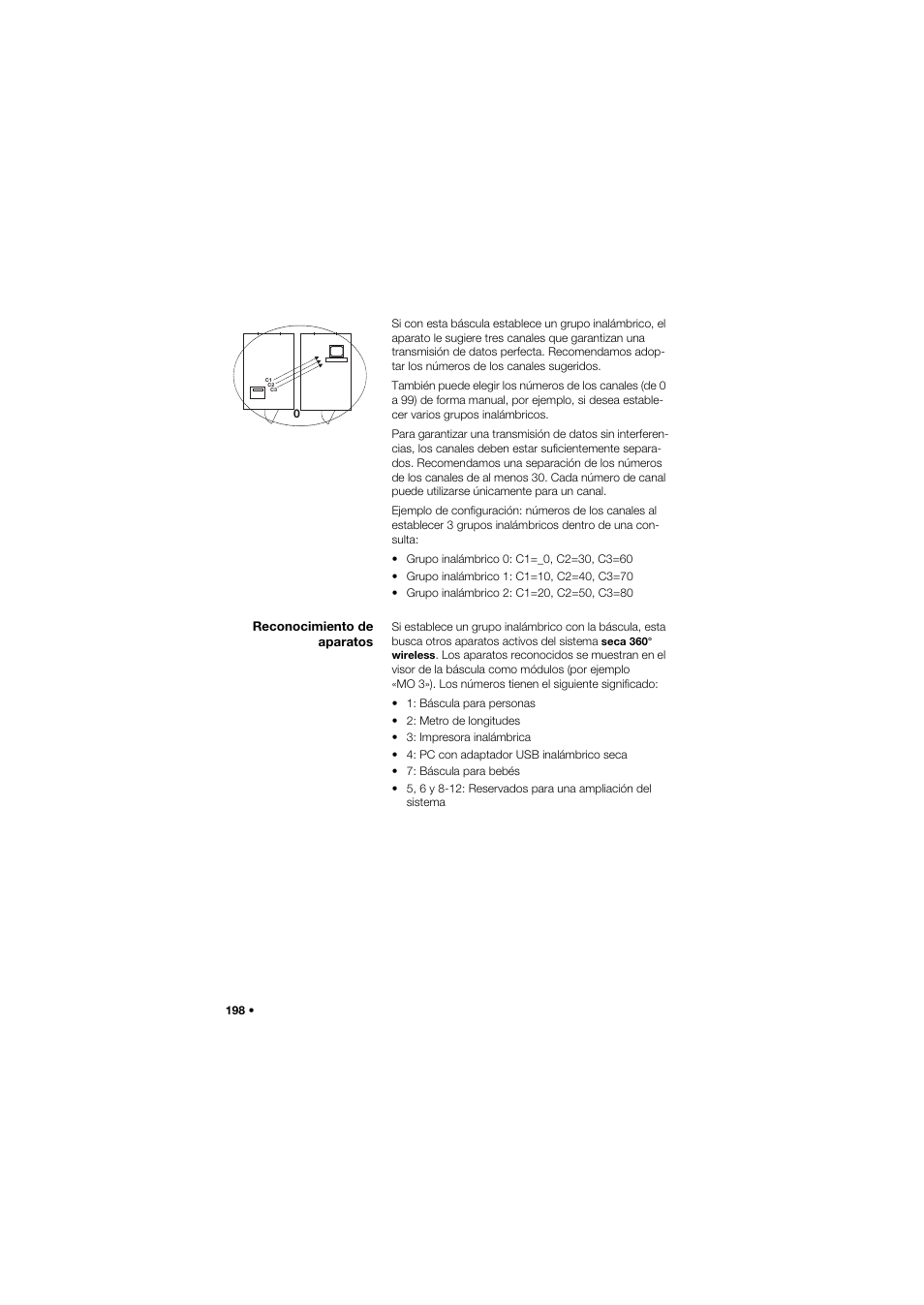 Reconocimiento de aparatos | Seca 757 User Manual | Page 198 / 307