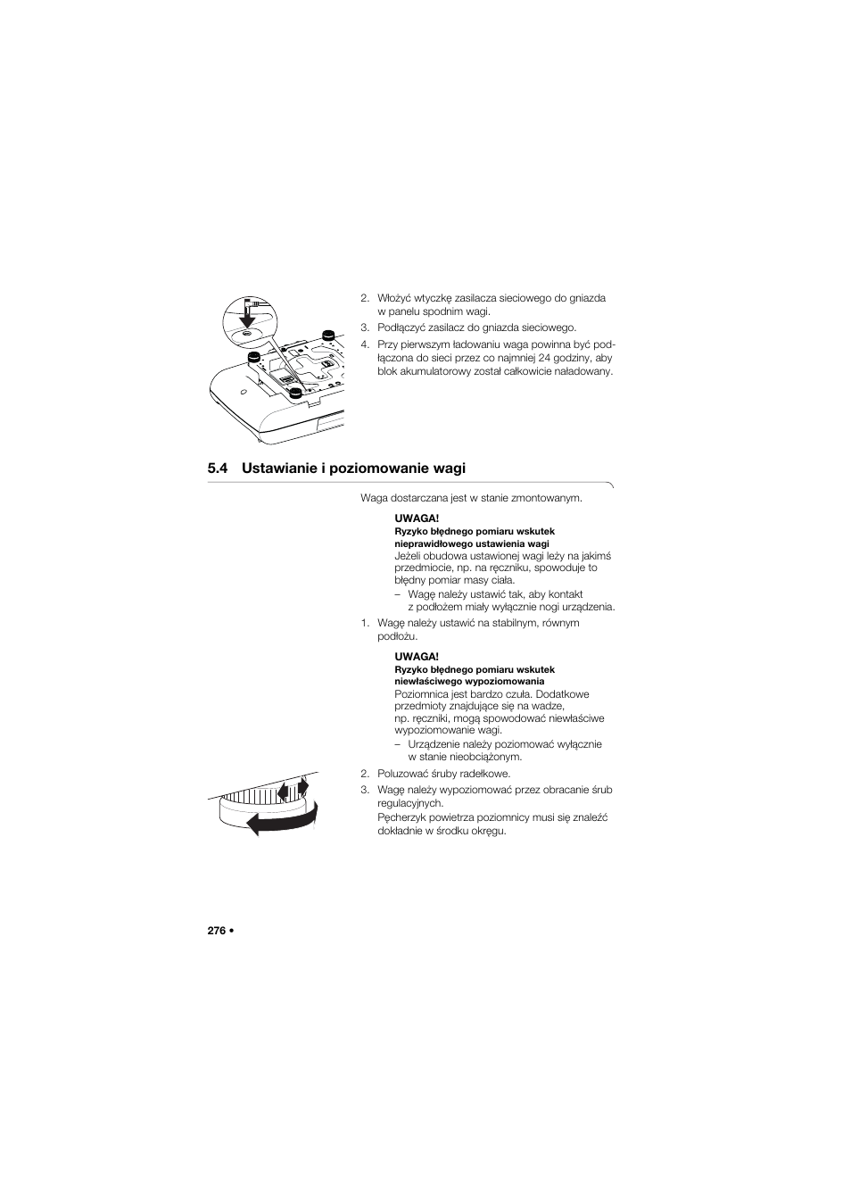 4 ustawianie i poziomowanie wagi | Seca 757 User Manual | Page 276 / 307
