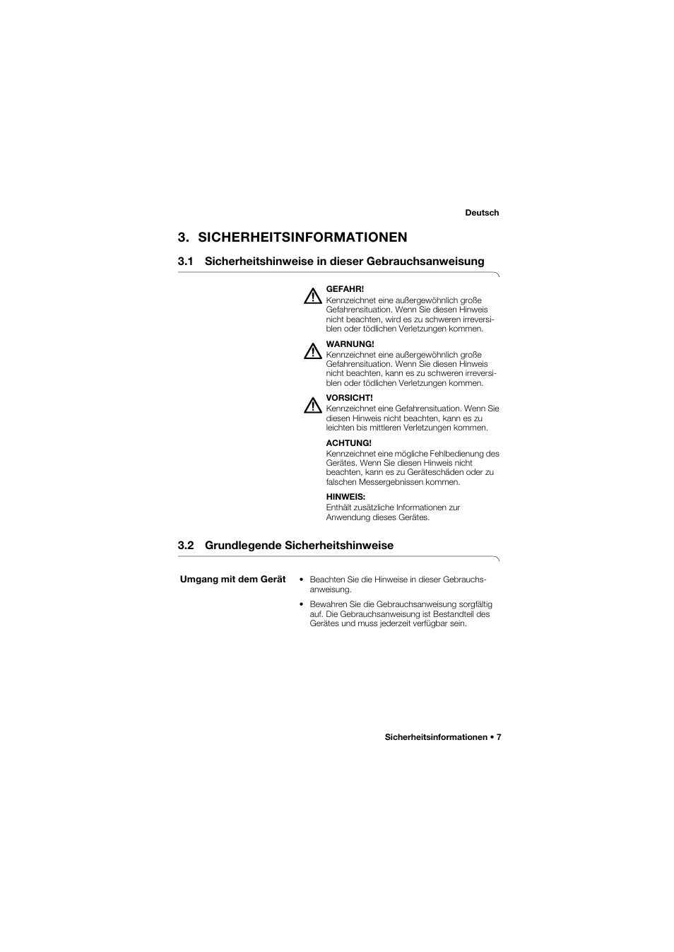 Sicherheitsinformationen, 1 sicherheitshinweise in dieser gebrauchsanweisung, 2 grundlegende sicherheitshinweise | Umgang mit dem gerät | Seca 757 User Manual | Page 7 / 307