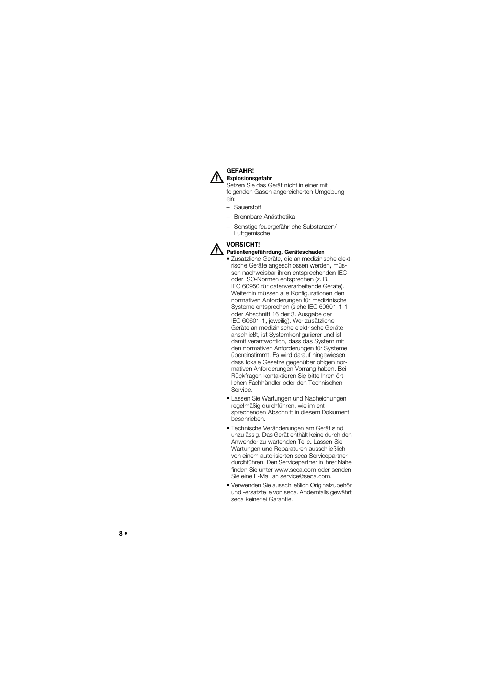 Seca 757 User Manual | Page 8 / 307