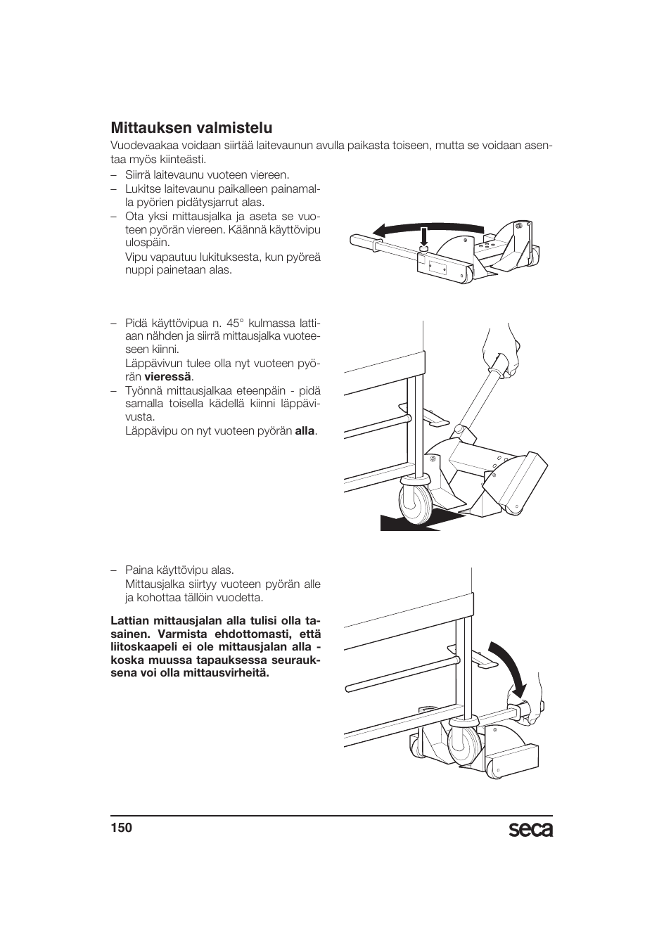 Mittauksen valmistelu | Seca 985 User Manual | Page 150 / 239