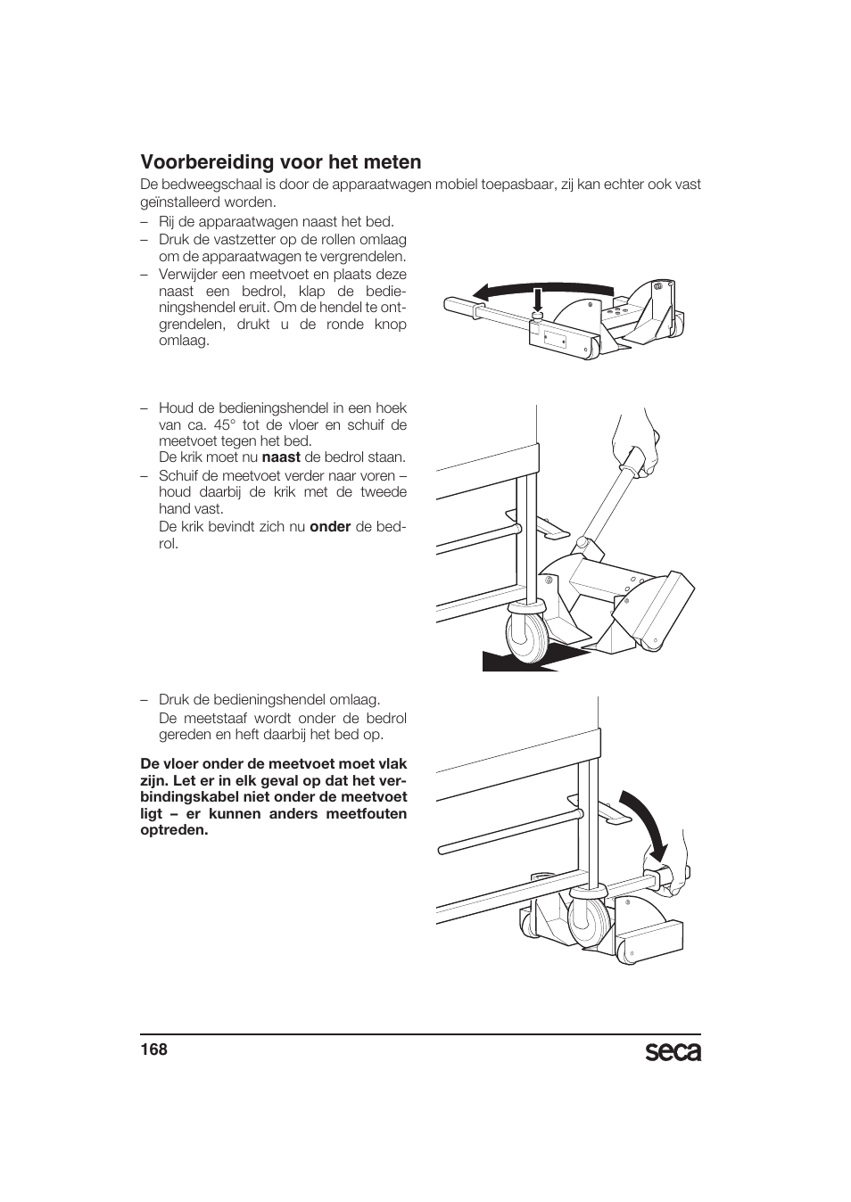 Voorbereiding voor het meten | Seca 985 User Manual | Page 168 / 239