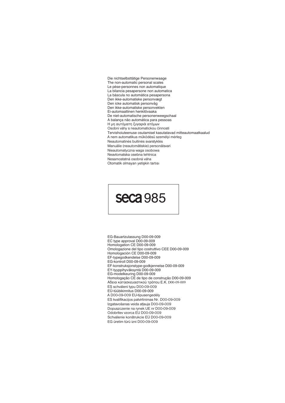 Seca 985 User Manual | Page 237 / 239