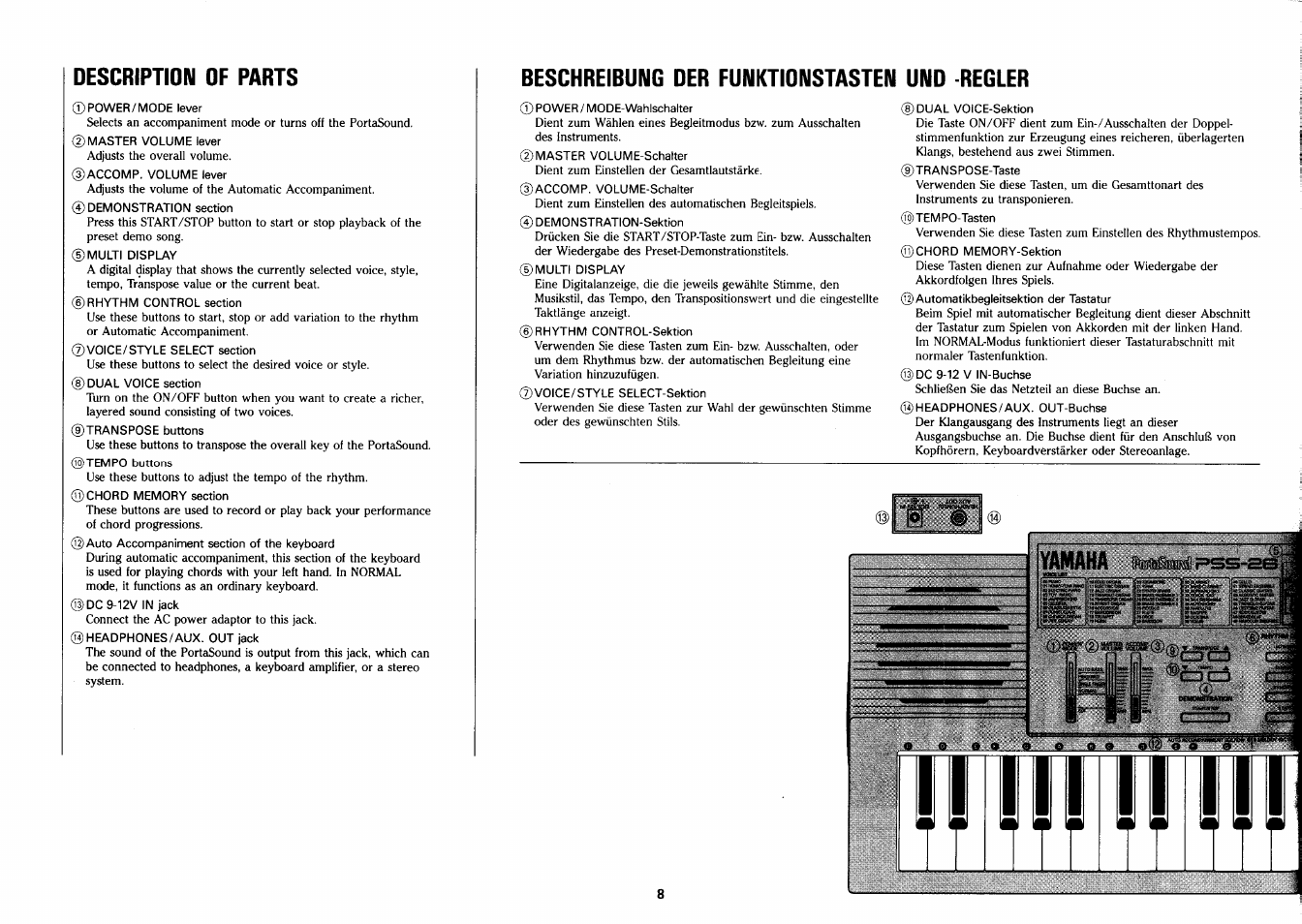 Yamaha PSS-26 User Manual | Page 9 / 39