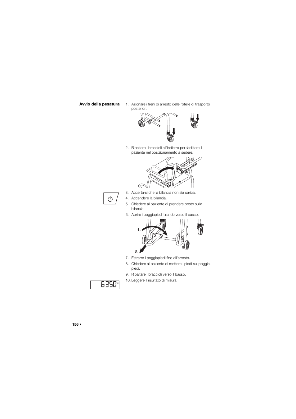 Avvio della pesatura | Seca 959 User Manual | Page 156 / 317