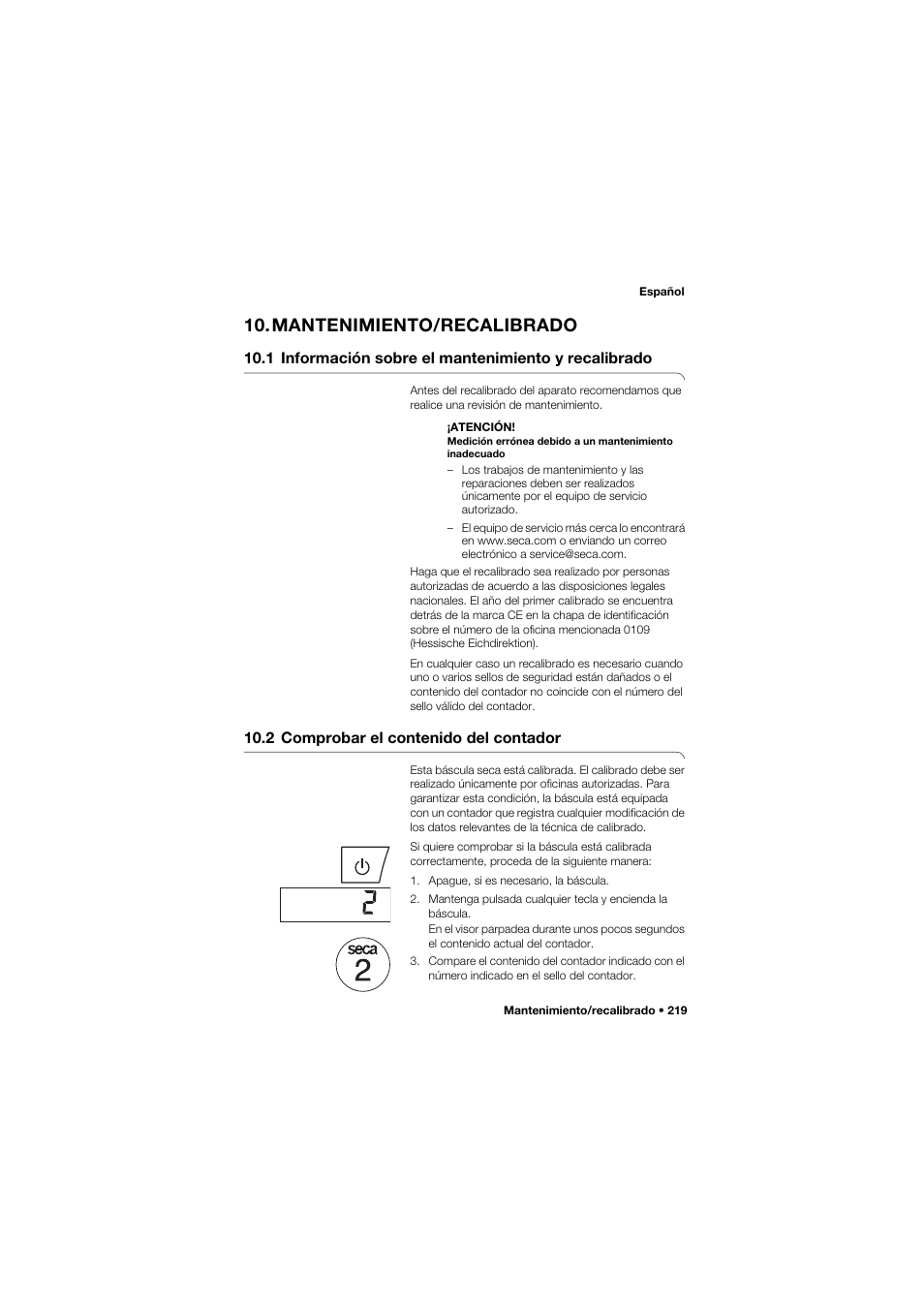 Seca 959 User Manual | Page 219 / 317