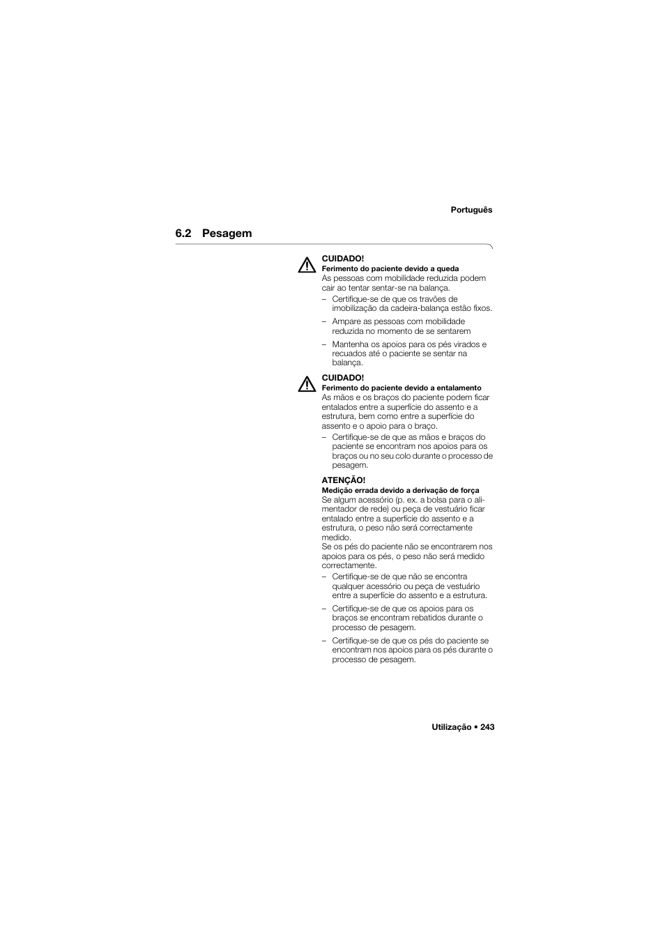 2 pesagem | Seca 959 User Manual | Page 243 / 317
