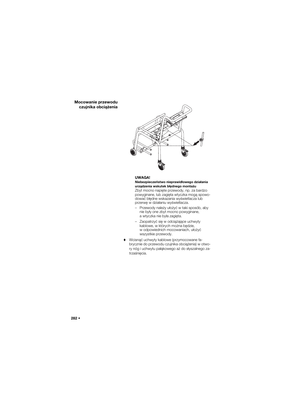 Mocowanie przewodu czujnika obciążenia | Seca 959 User Manual | Page 282 / 317