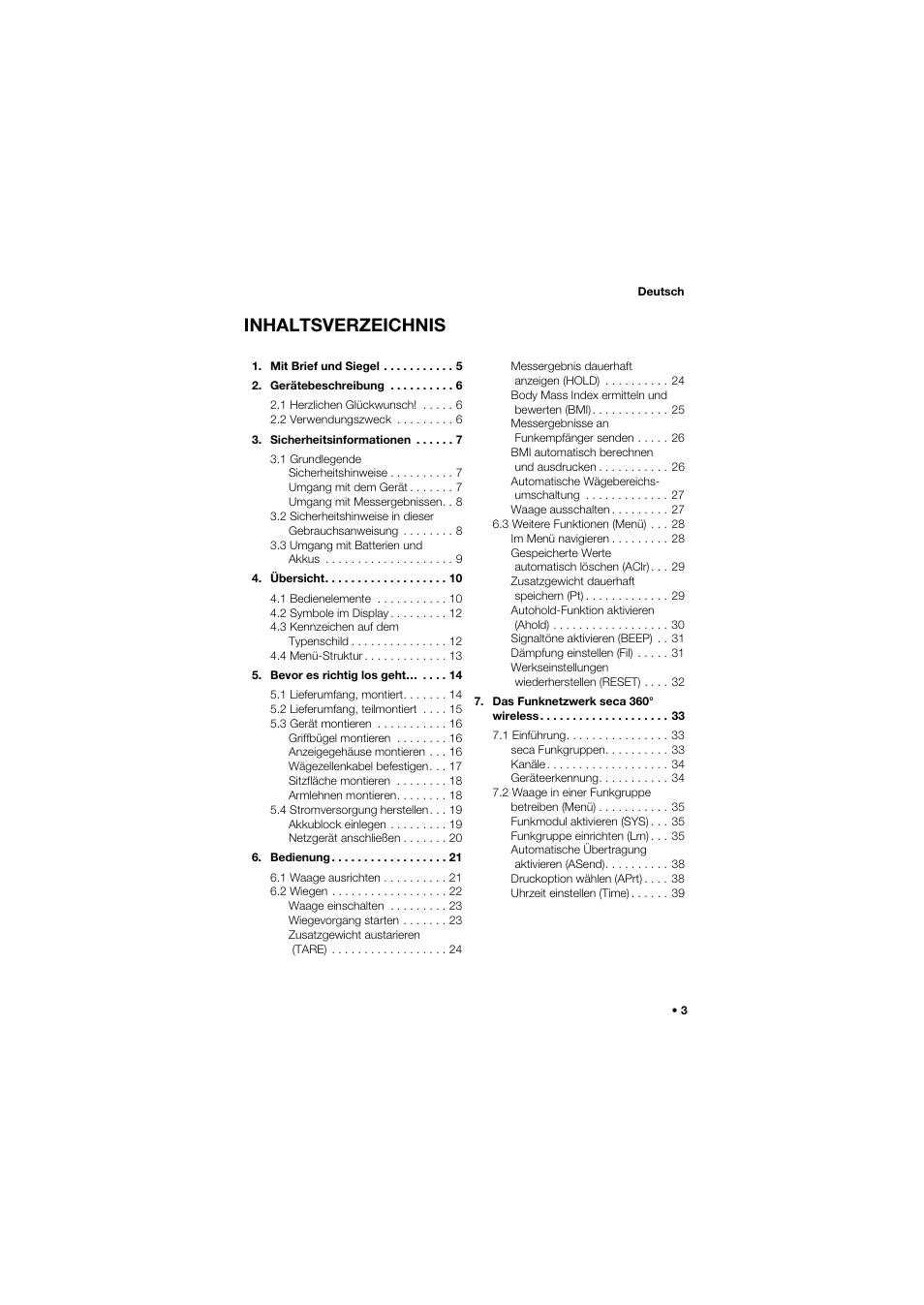 Seca 959 User Manual | Page 3 / 317