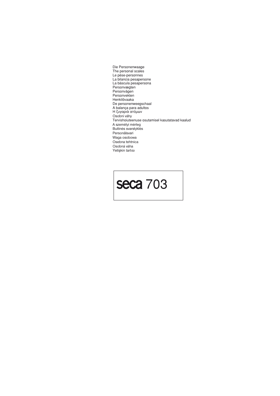 Seca 703 User Manual | Page 75 / 77