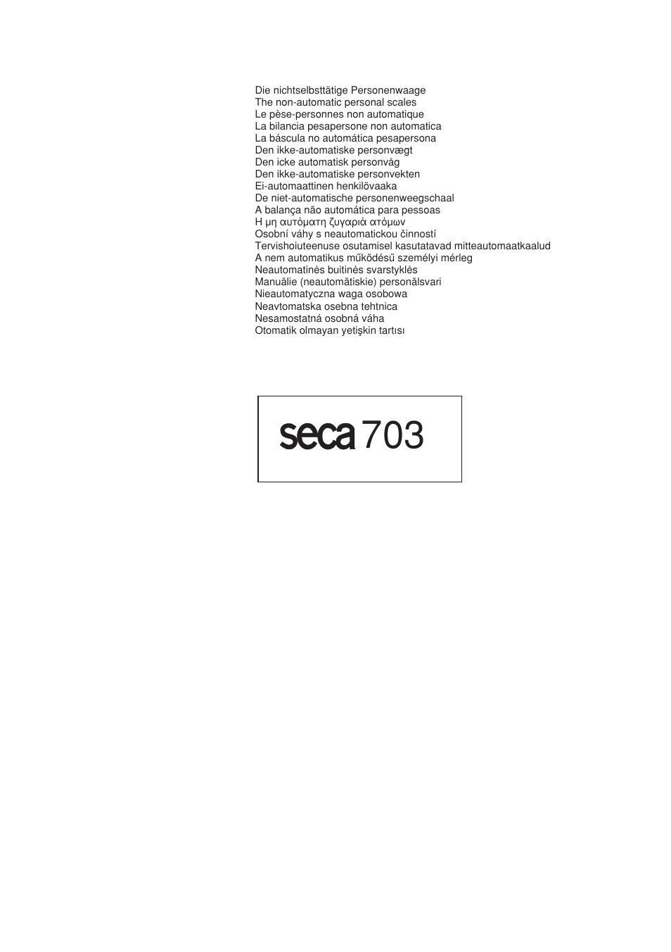 Seca 703 User Manual | Page 100 / 102