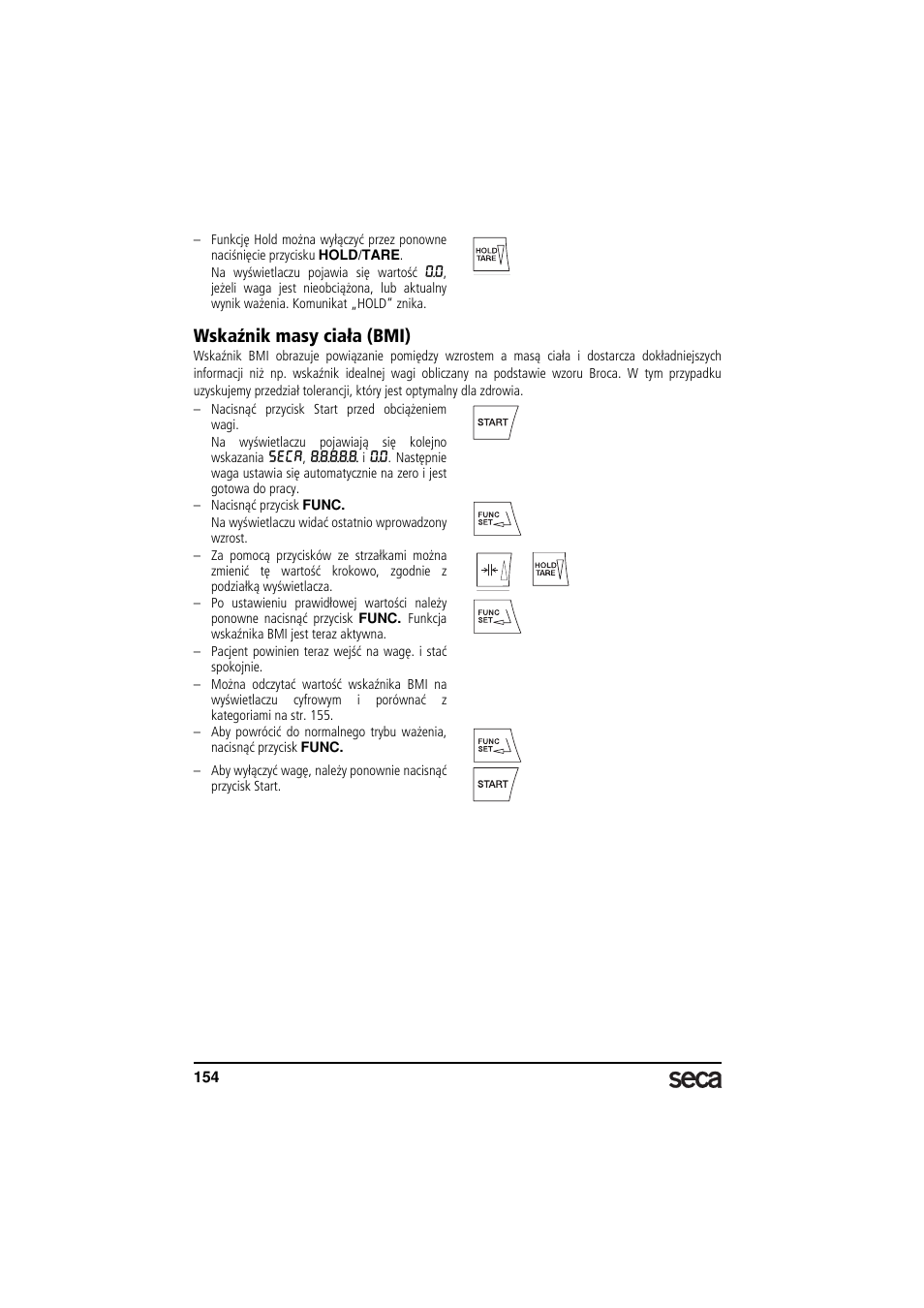 Wskaźnik masy ciała (bmi) | Seca 799 User Manual | Page 154 / 162