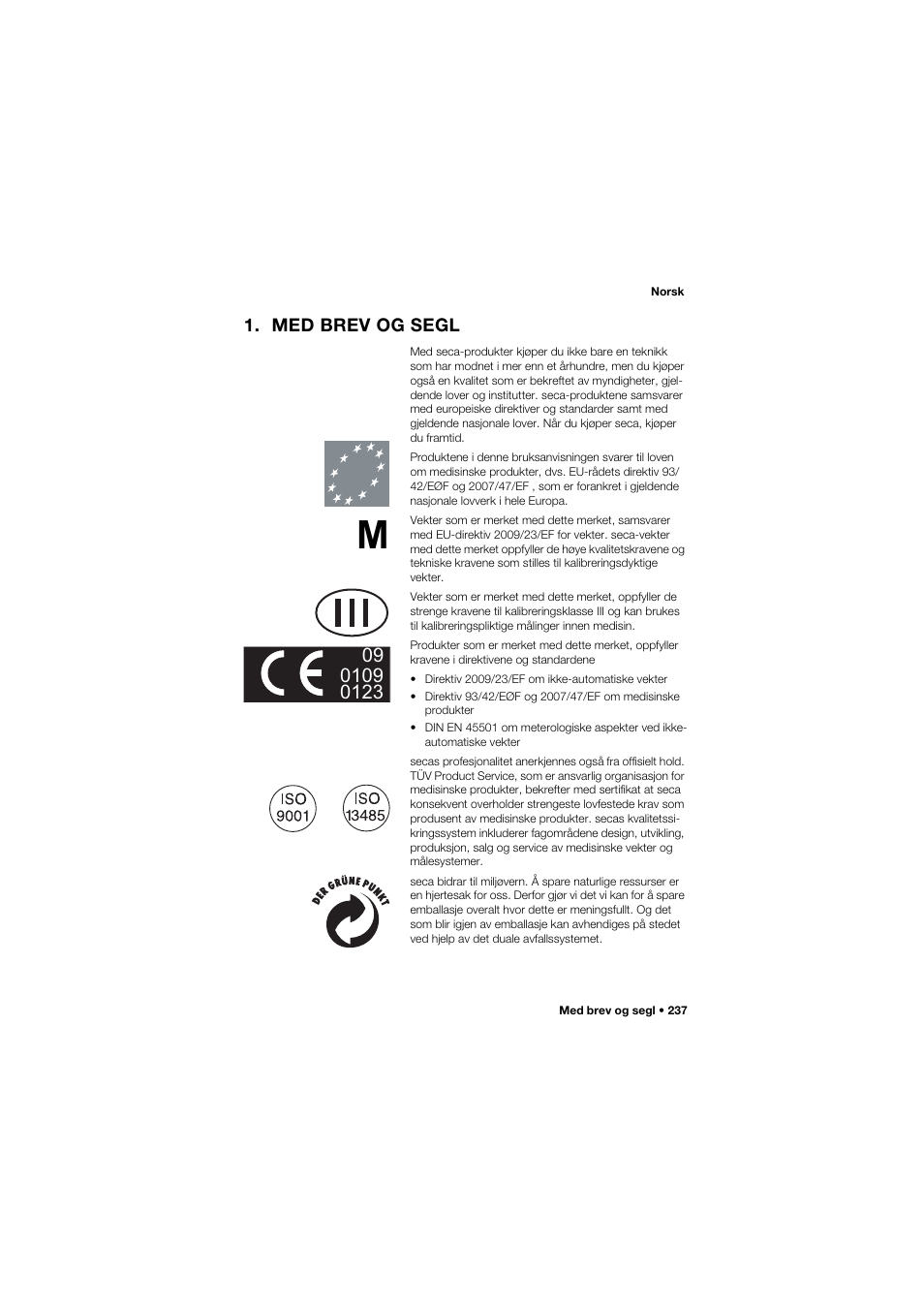 Med brev og segl | Seca 704 User Manual | Page 237 / 443