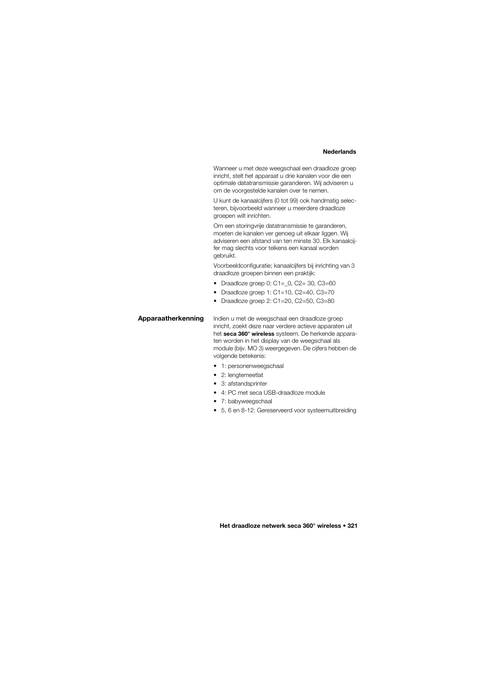 Apparaatherkenning | Seca 704 User Manual | Page 321 / 443