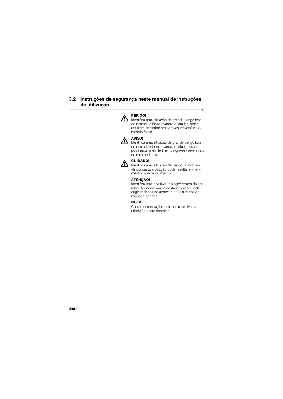 2 instruções de segurança, Neste manual de instruções de utilização | Seca 704 User Manual | Page 338 / 443