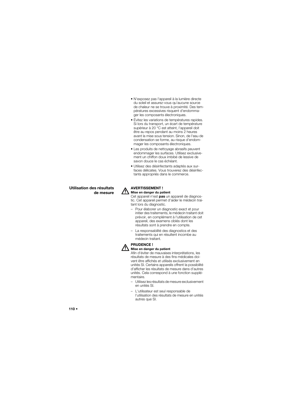 Utilisation des résultats de mesure | Seca 634 User Manual | Page 110 / 363