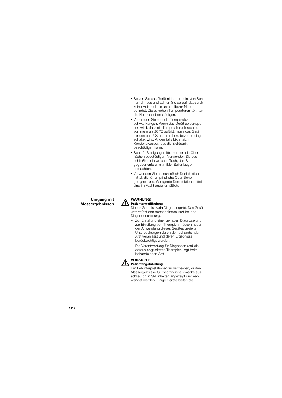 Umgang mit messergebnissen | Seca 634 User Manual | Page 12 / 363