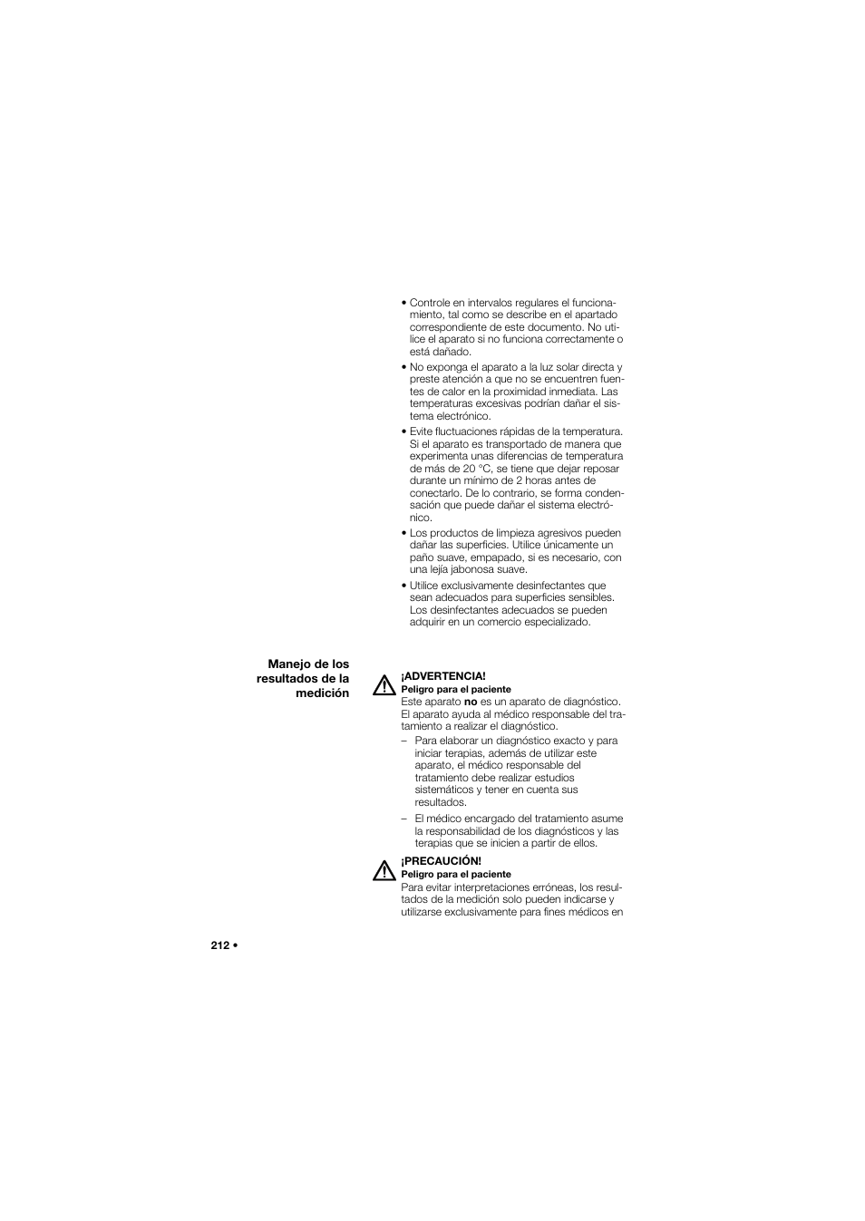 Manejo de los resultados de la medición | Seca 634 User Manual | Page 212 / 363