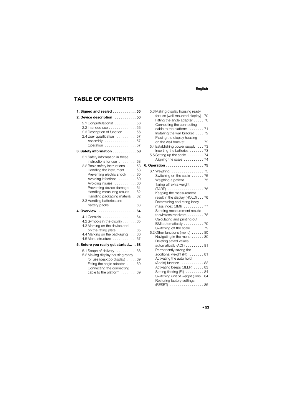 Seca 634 User Manual | Page 53 / 363