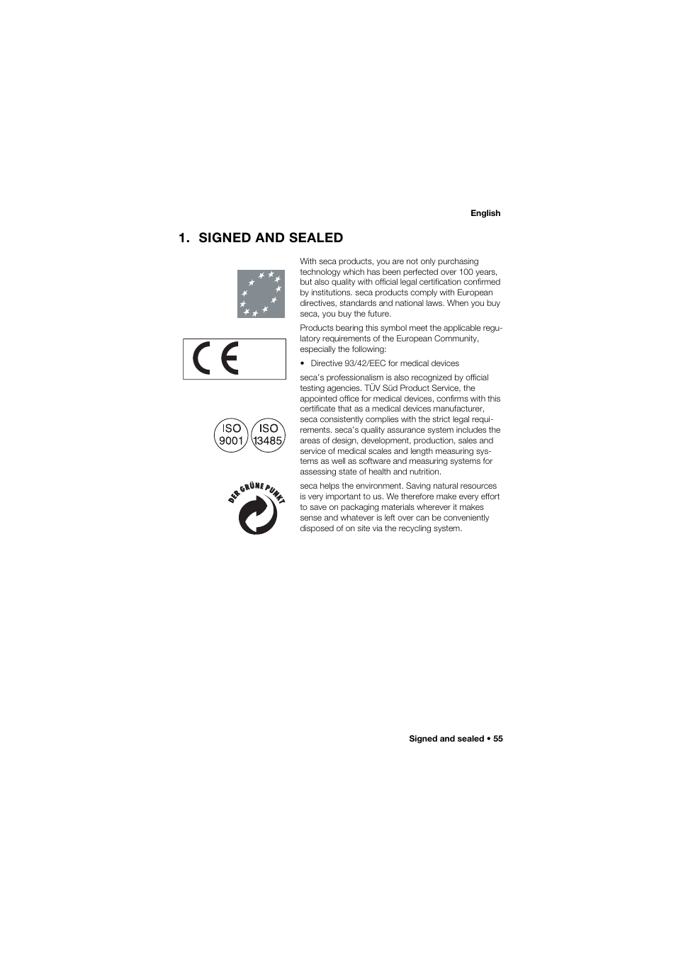 Signed and sealed | Seca 634 User Manual | Page 55 / 363