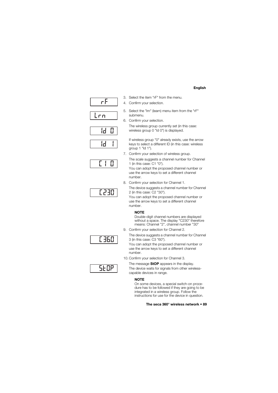 Seca 634 User Manual | Page 89 / 363