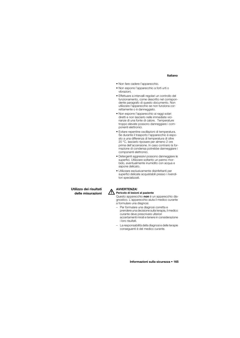 Utilizzo dei risultati delle misurazioni | Seca 635 User Manual | Page 165 / 369