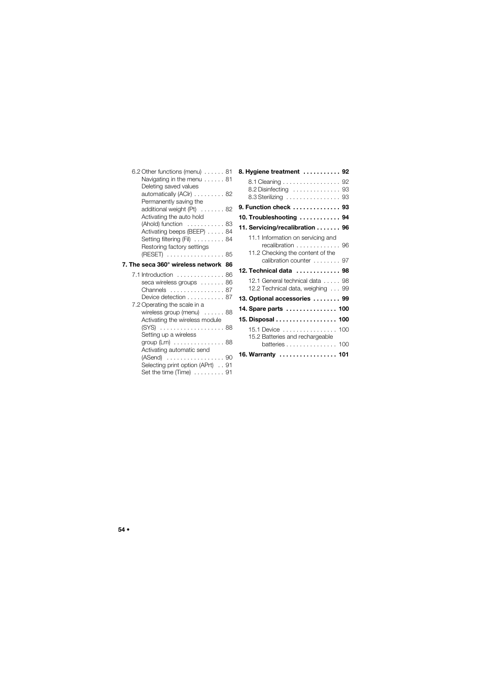 Seca 635 User Manual | Page 54 / 369