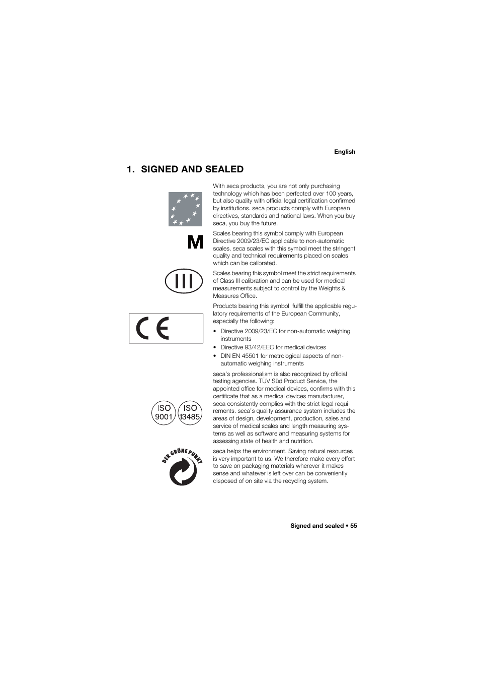 Signed and sealed | Seca 635 User Manual | Page 55 / 369