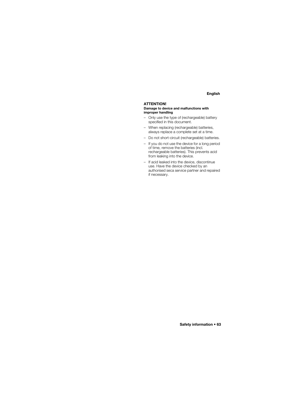 Seca 635 User Manual | Page 63 / 369