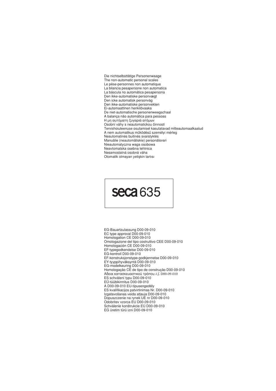 Seca 635 User Manual | Page 186 / 188