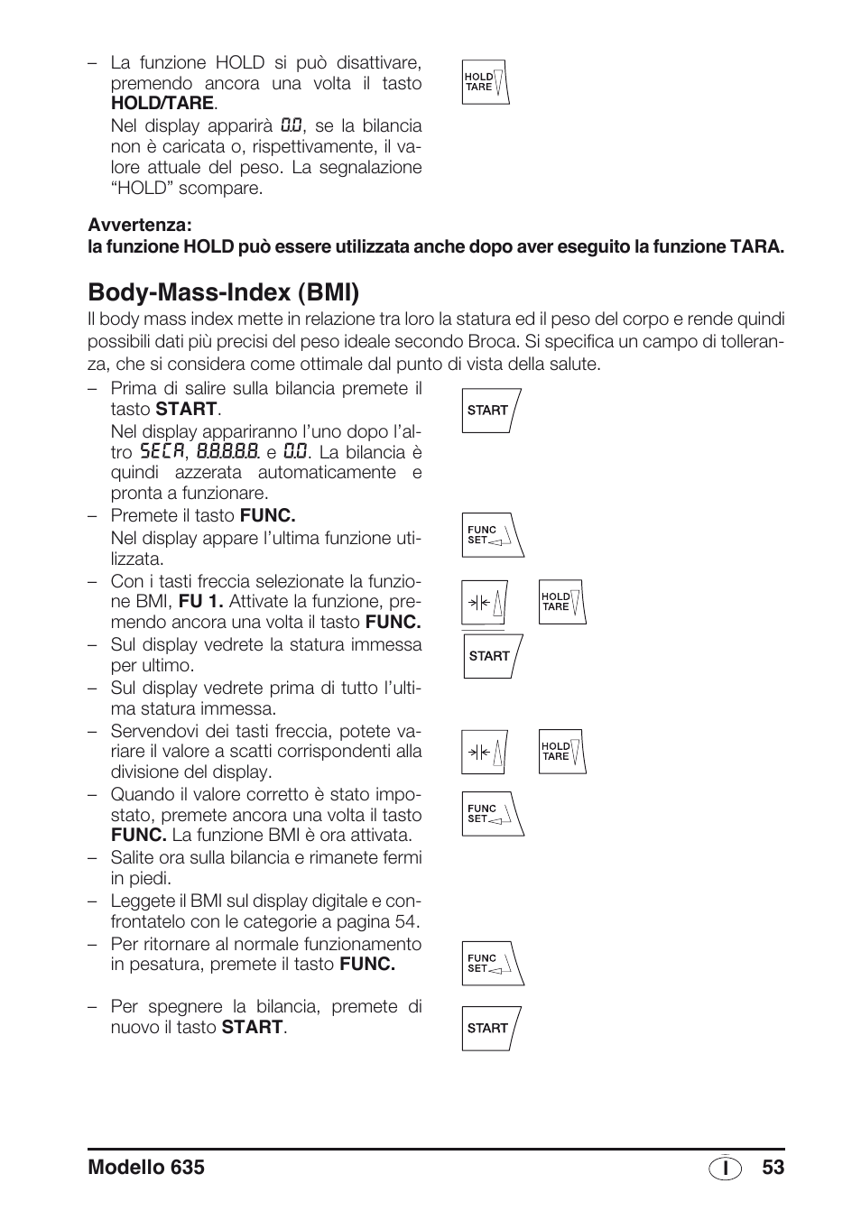 Body-mass-index (bmi) | Seca 635 User Manual | Page 53 / 188