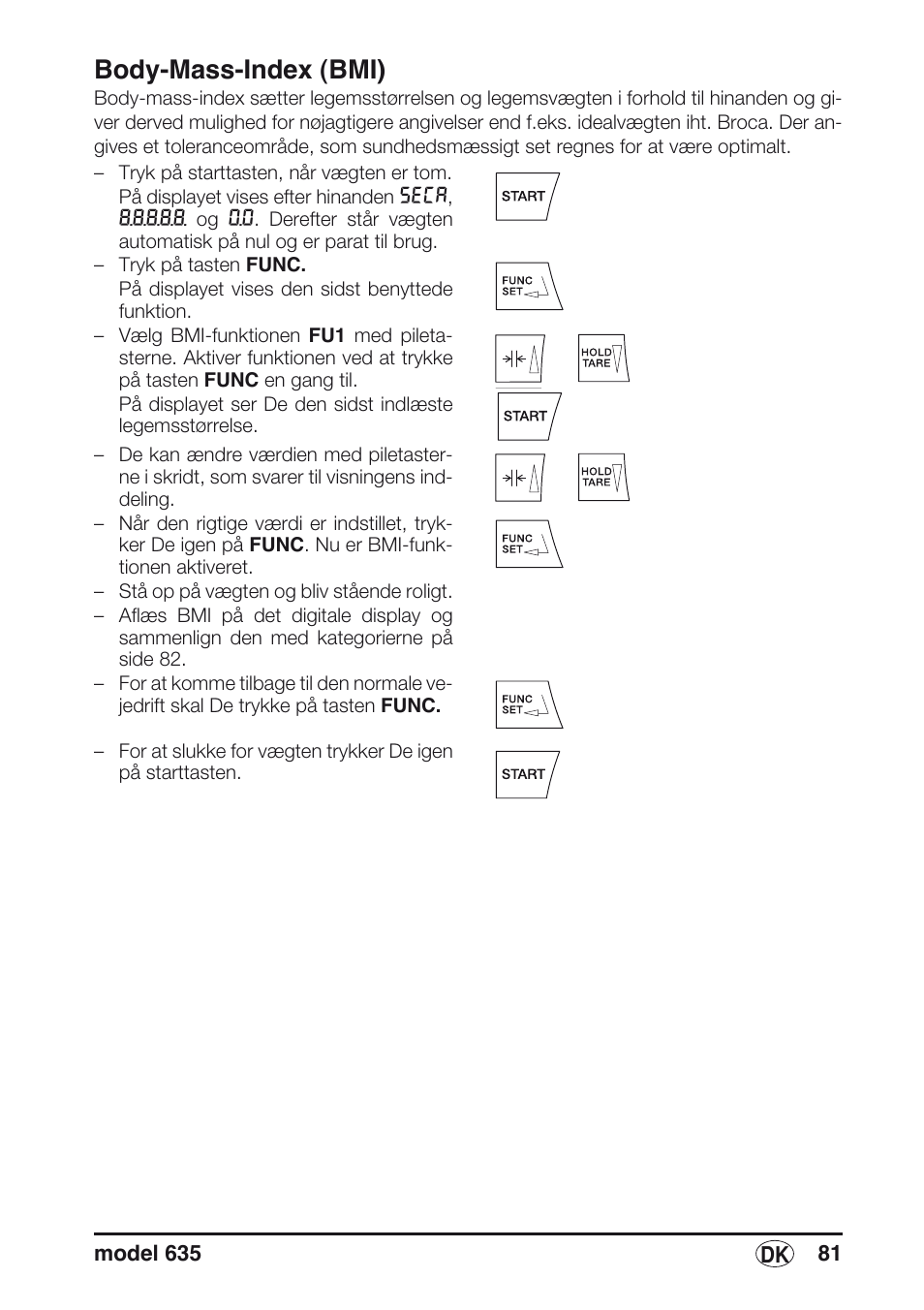 Body-mass-index (bmi) | Seca 635 User Manual | Page 81 / 188