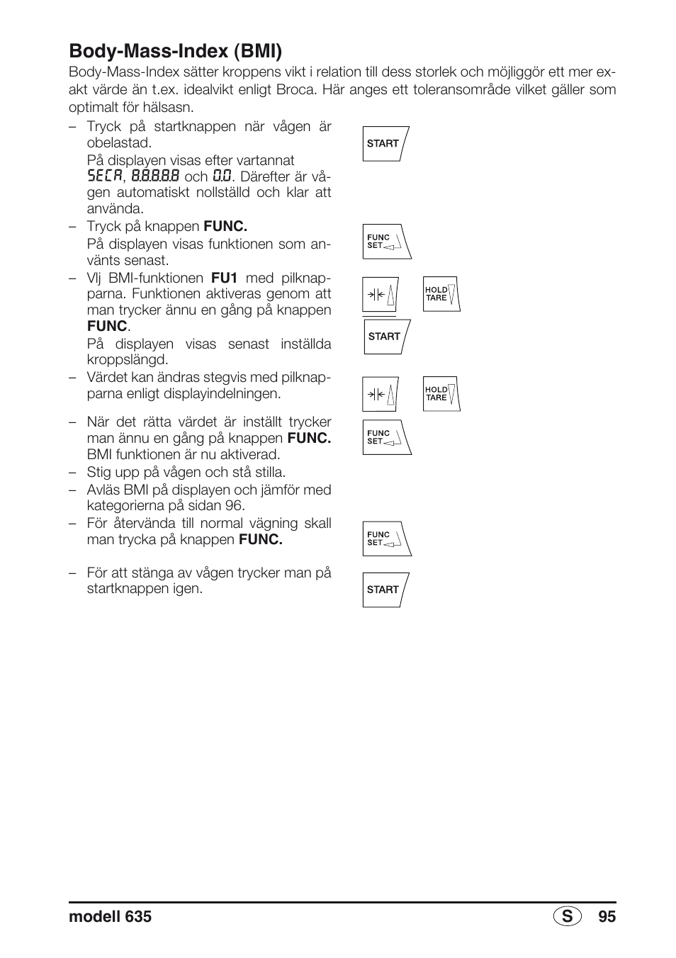 Body-mass-index (bmi) | Seca 635 User Manual | Page 95 / 188