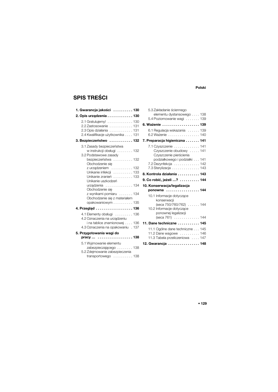 Seca 762 User Manual | Page 129 / 155