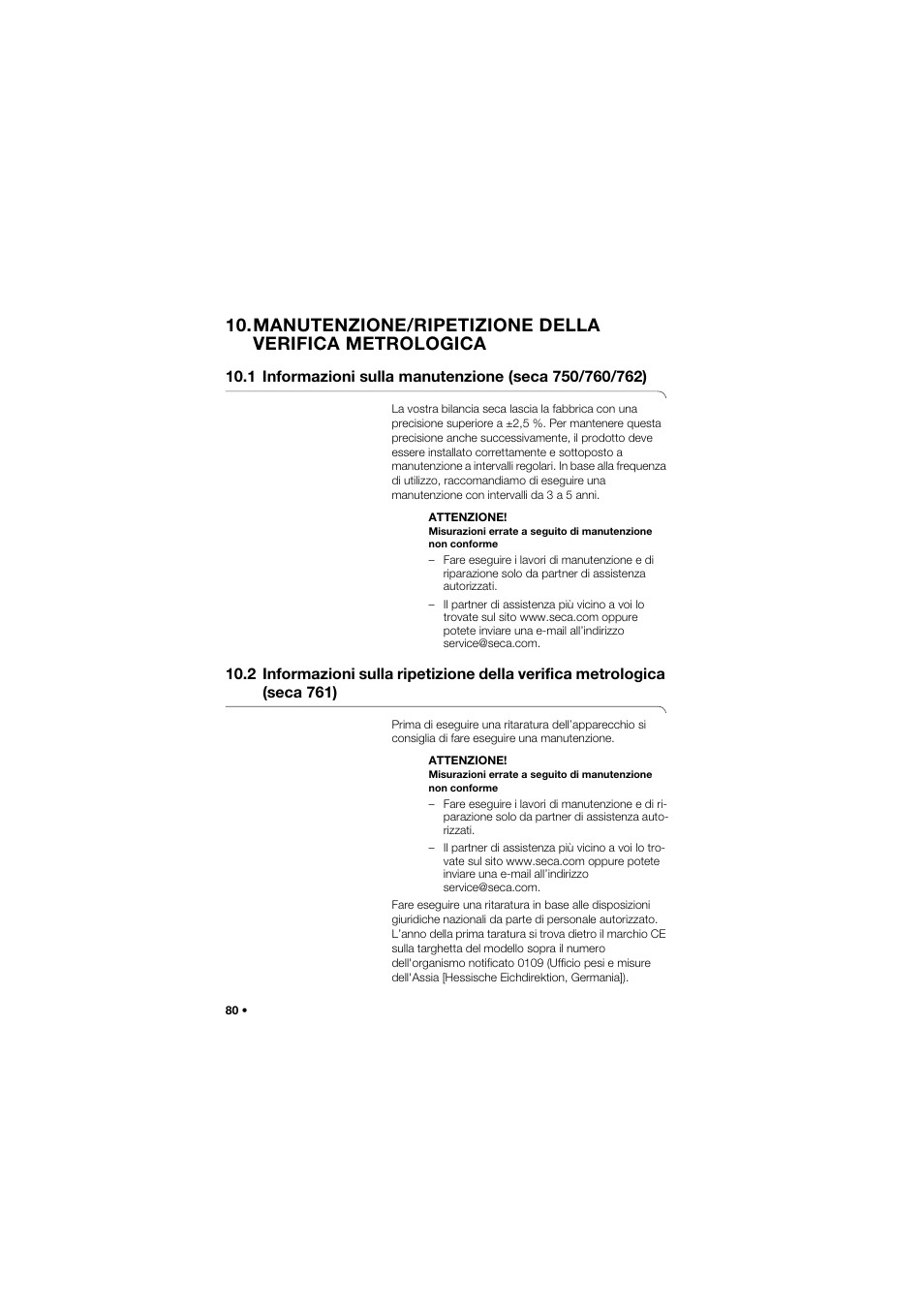 Seca 762 User Manual | Page 80 / 155