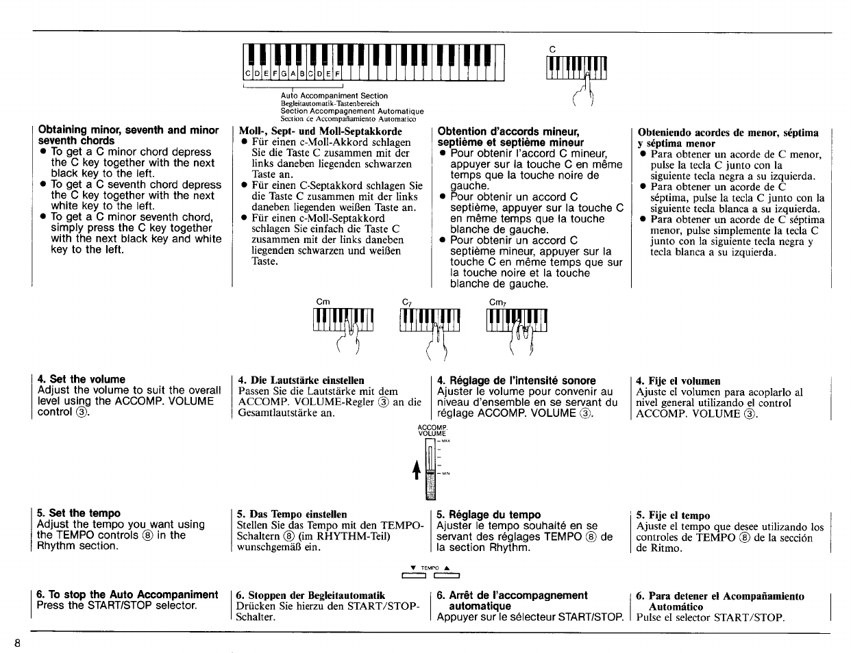 Yamaha PSS-270 User Manual | Page 10 / 16