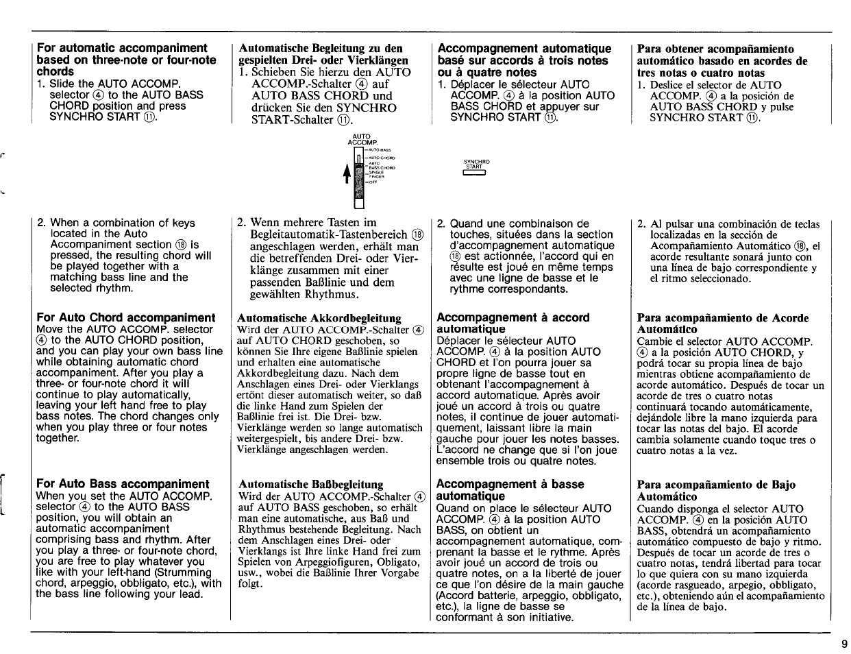 Yamaha PSS-270 User Manual | Page 11 / 16