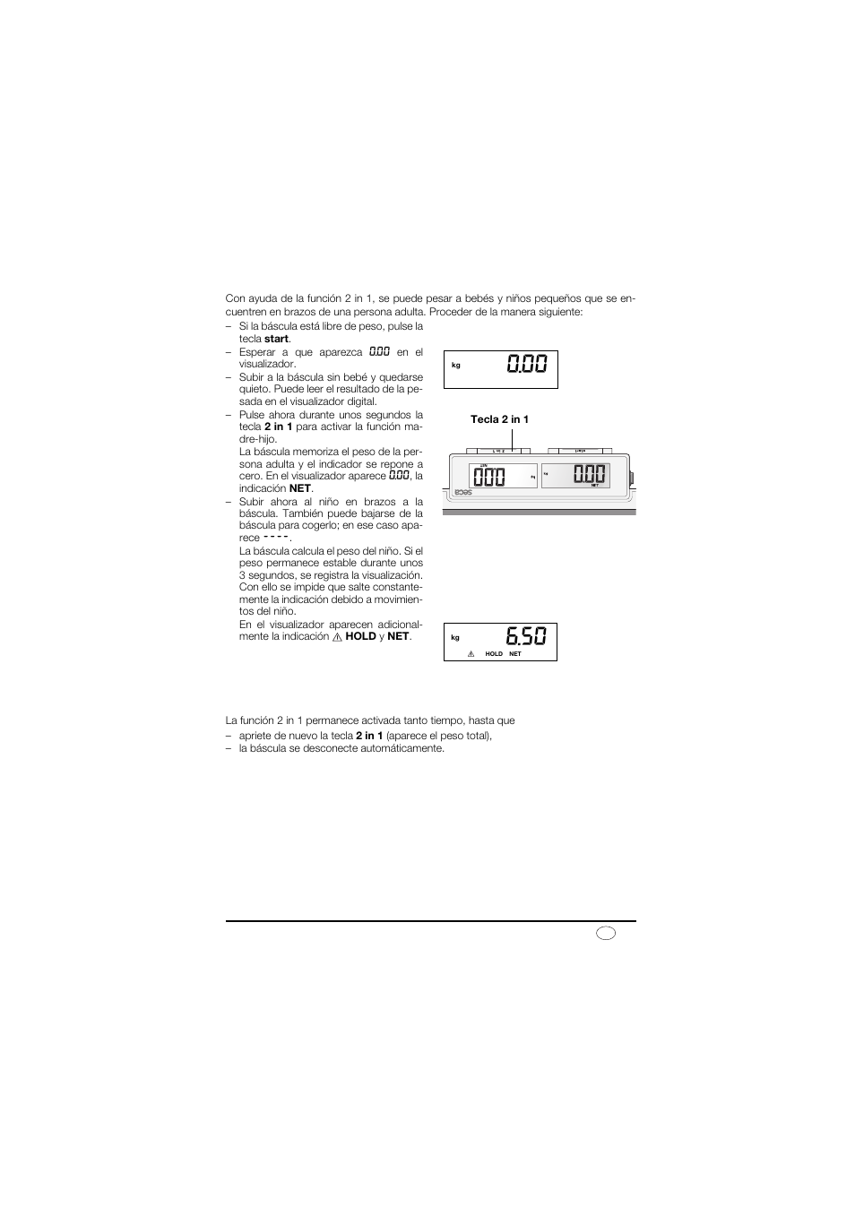 Función 2 in 1 | Seca 878 User Manual | Page 47 / 139