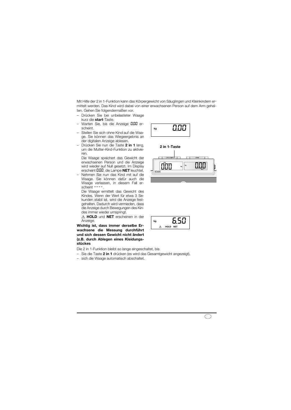2 in 1-funktion | Seca 878 User Manual | Page 7 / 139